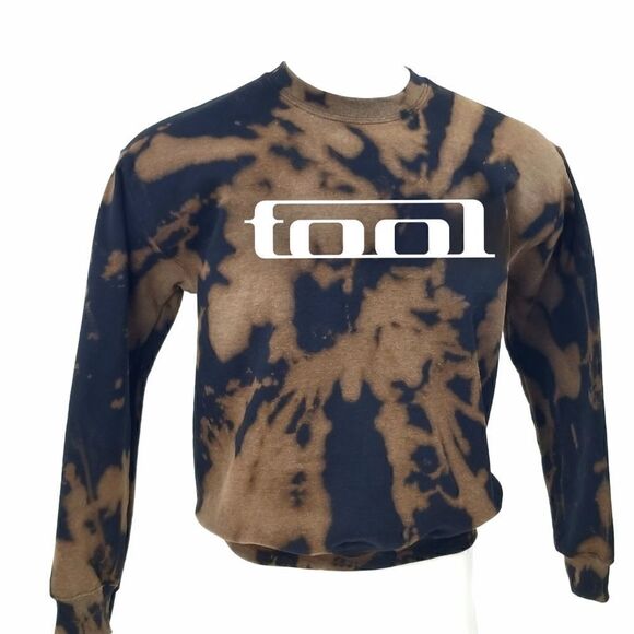 TOOL Rock Band Acid Washed, Distressed Pullover Crewneck, Sweatshirt - y2k punk - Picture 2 of 5